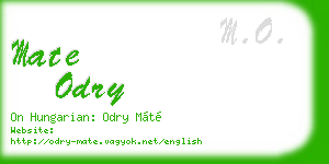 mate odry business card